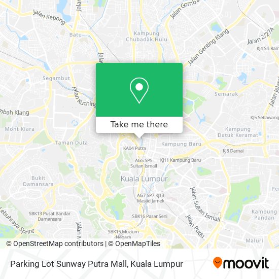 Parking Lot Sunway Putra Mall map