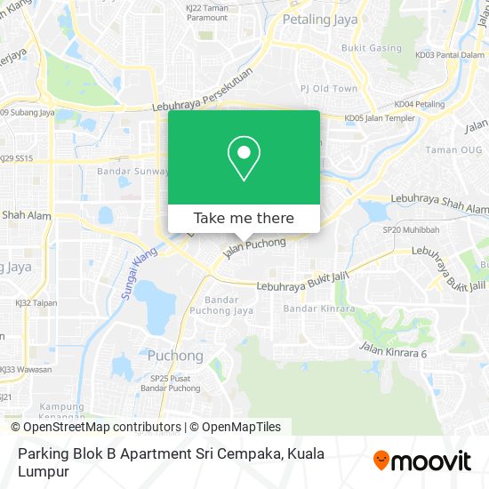 Parking Blok B Apartment Sri Cempaka map