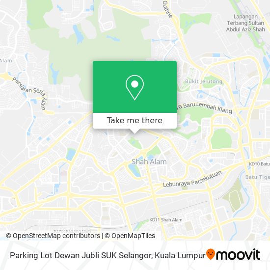 Parking Lot Dewan Jubli SUK Selangor map