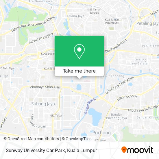 Sunway University Car Park map