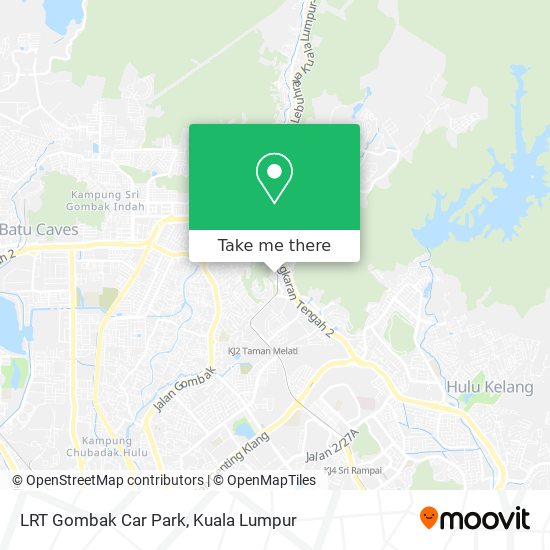 Peta LRT Gombak Car Park