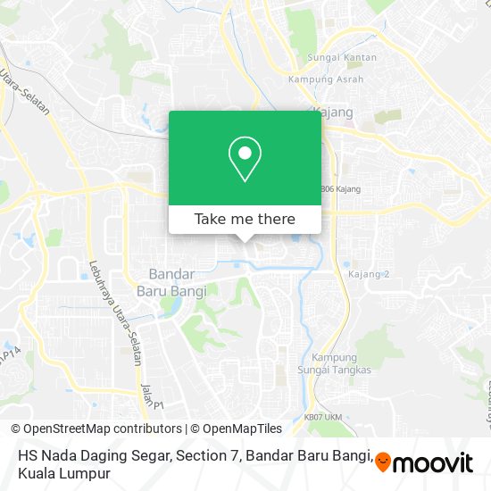 Peta HS Nada Daging Segar, Section 7, Bandar Baru Bangi