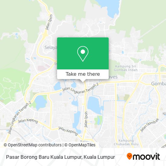 Peta Pasar Borong Baru Kuala Lumpur