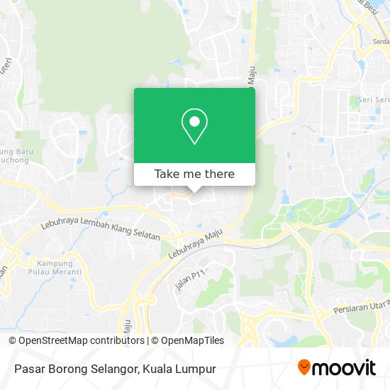 Peta Pasar Borong Selangor