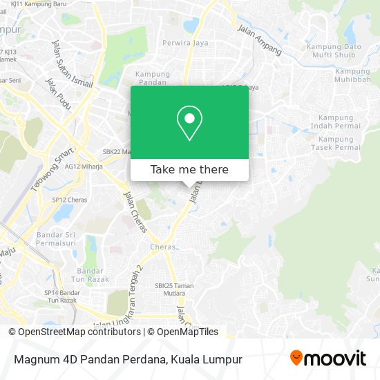 Magnum 4D Pandan Perdana map