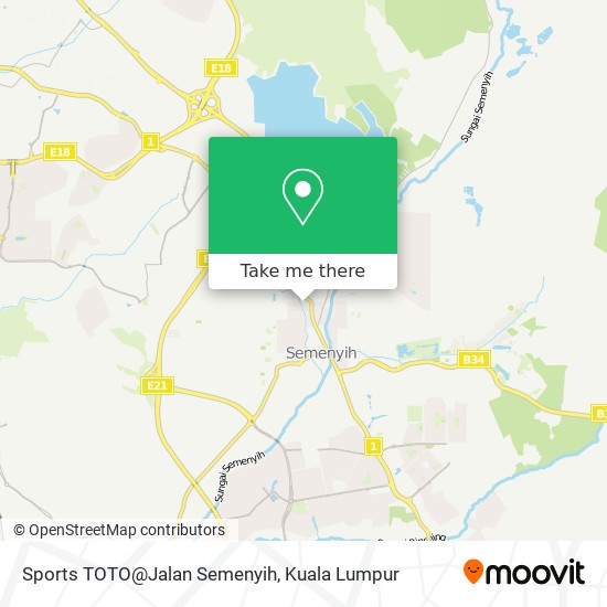 Peta Sports TOTO@Jalan Semenyih