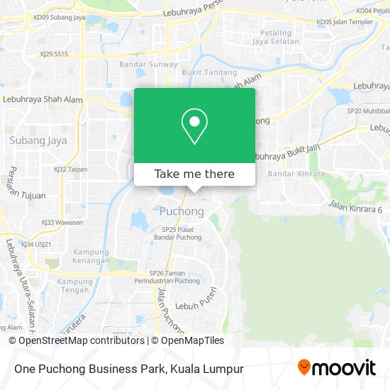 One Puchong Business Park map