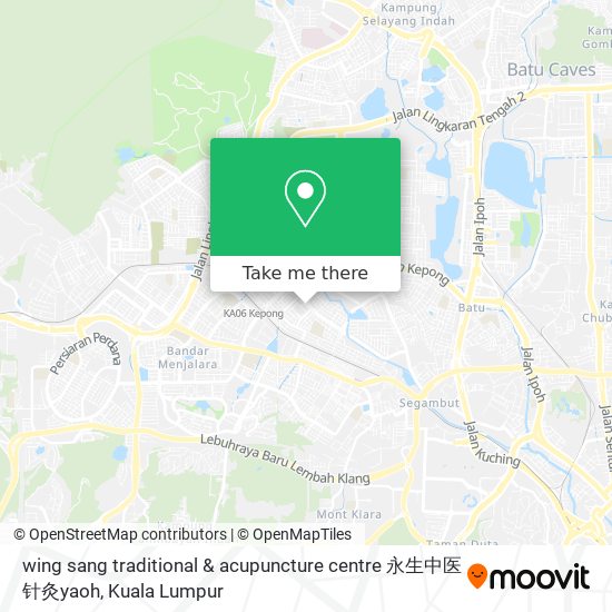 wing sang traditional & acupuncture centre 永生中医针灸yaoh map