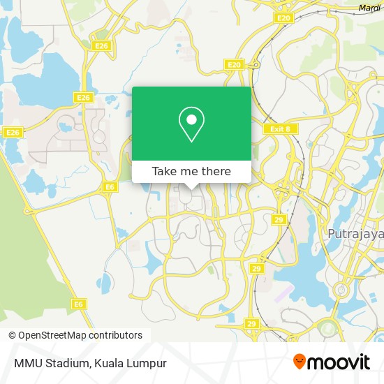 MMU Stadium map