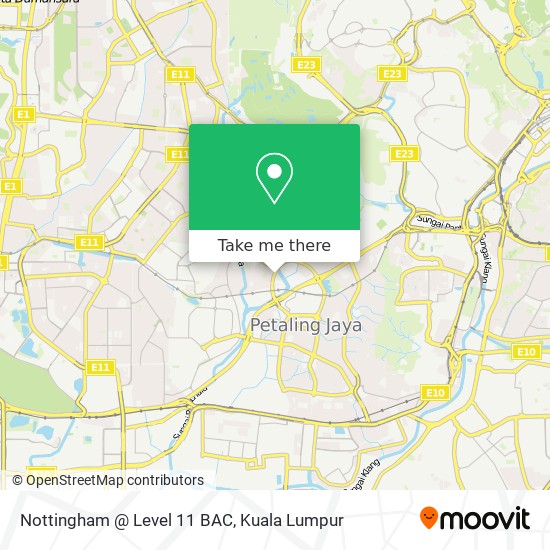 Nottingham @ Level 11 BAC map