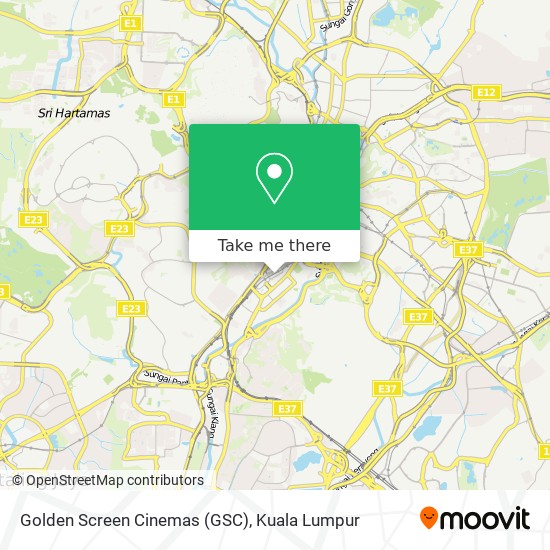 Golden Screen Cinemas (GSC) map