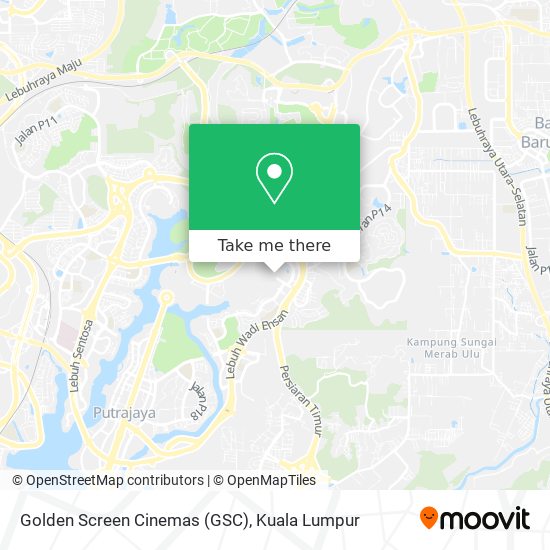 Golden Screen Cinemas (GSC) map