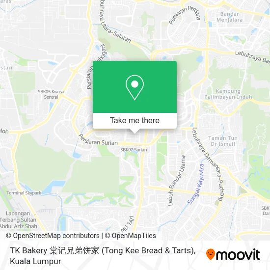 Peta TK Bakery 棠记兄弟饼家 (Tong Kee Bread & Tarts)
