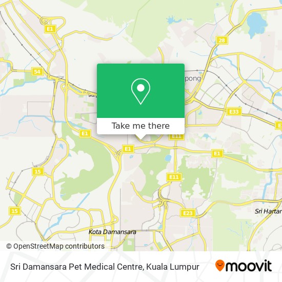 Sri Damansara Pet Medical Centre map