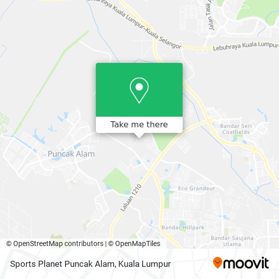 Sports Planet Puncak Alam map