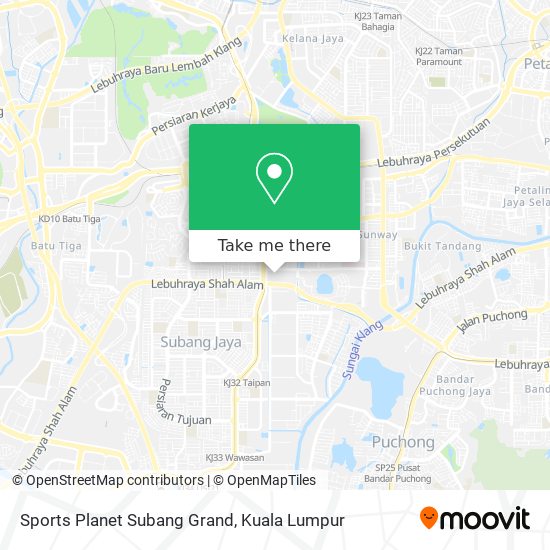Sports Planet Subang Grand map