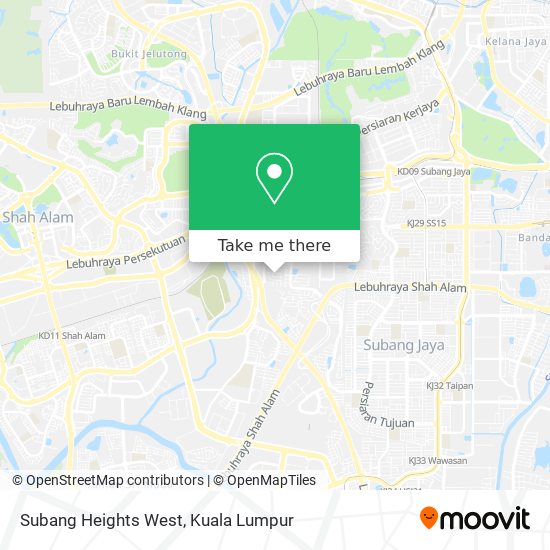 Subang Heights West map