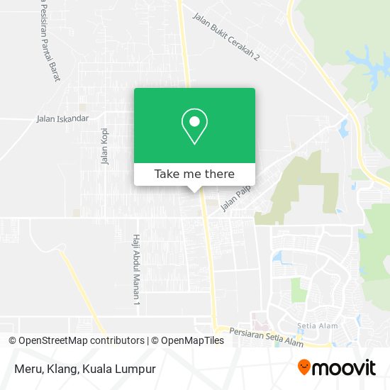 Peta Meru, Klang