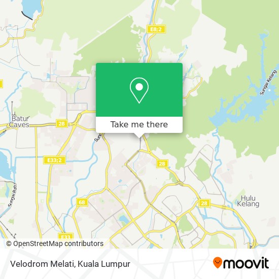 Velodrom Melati map