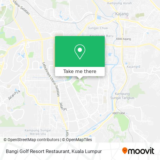 Bangi Golf Resort Restaurant map
