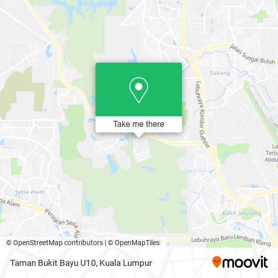 Peta Taman Bukit Bayu U10