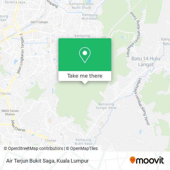 Air Terjun Bukit Saga map