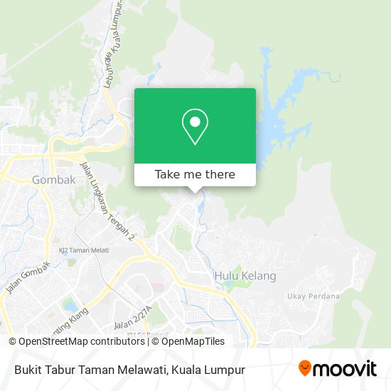 Bukit Tabur Taman Melawati map