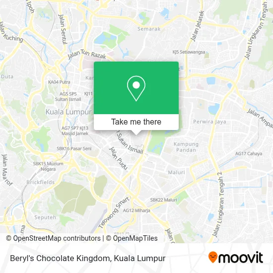 Beryl's Chocolate Kingdom map