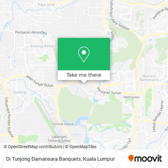 Di Tunjong Damansara Banquets map