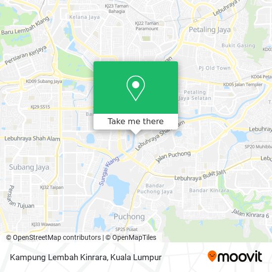 Kampung Lembah Kinrara map