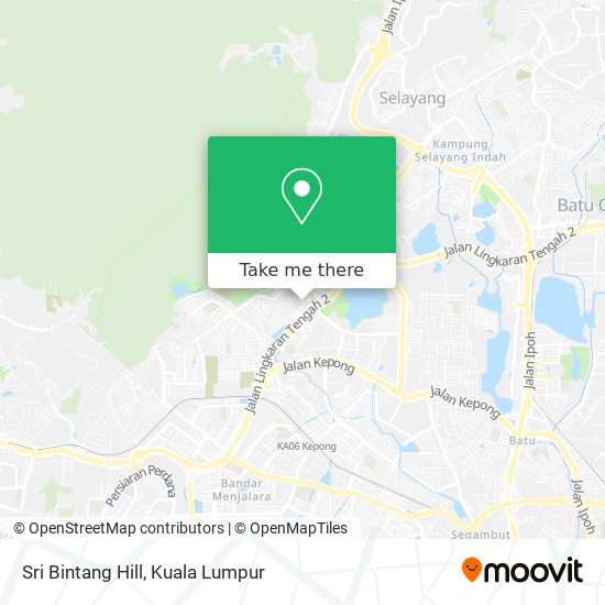 Sri Bintang Hill map
