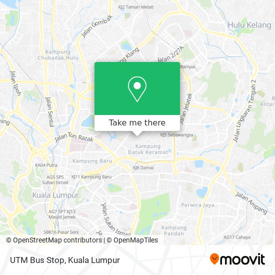 UTM Bus Stop map