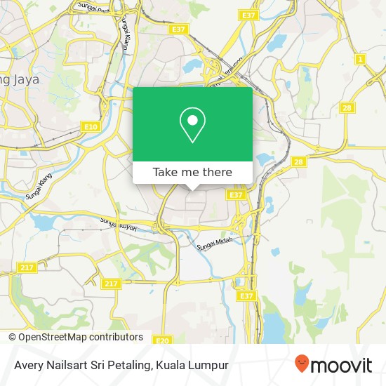 Avery Nailsart Sri Petaling map