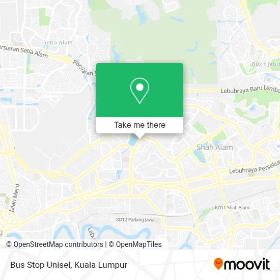 Bus Stop Unisel map