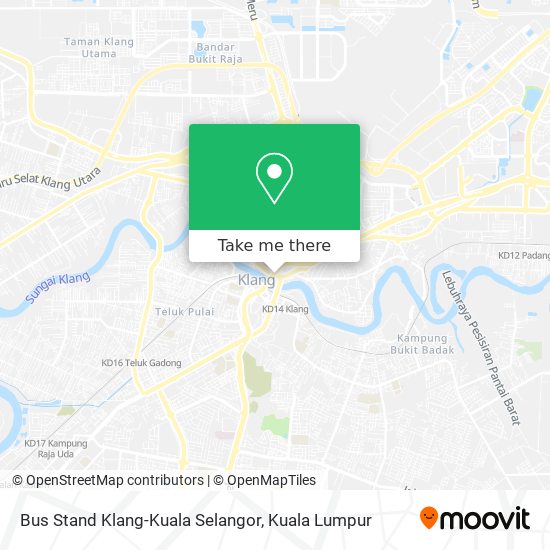 Peta Bus Stand Klang-Kuala Selangor