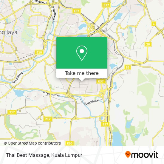Thai Best Massage map