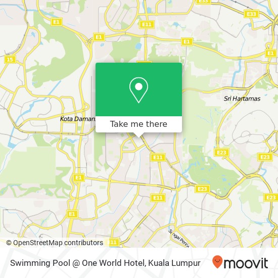 Swimming Pool @ One World Hotel map