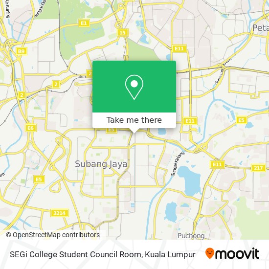 SEGi College Student Council Room map