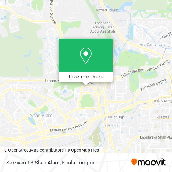 Peta Seksyen 13 Shah Alam