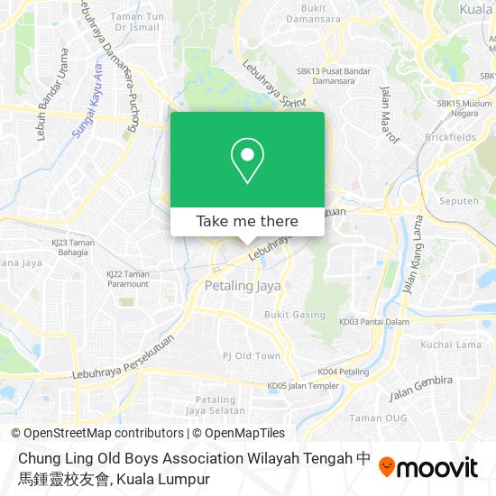 Chung Ling Old Boys Association Wilayah Tengah 中馬鍾靈校友會 map
