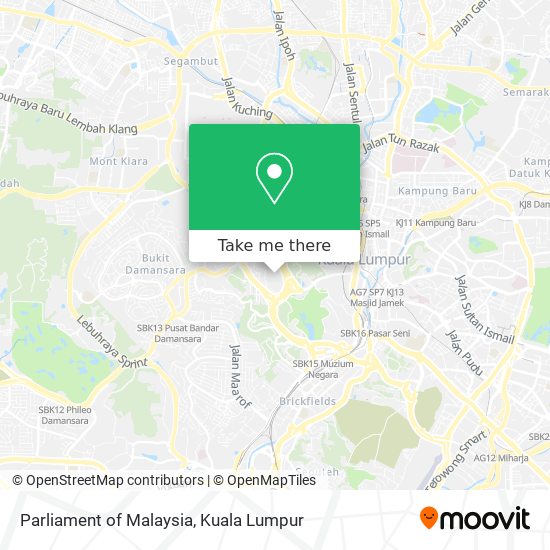 Peta Parliament of Malaysia
