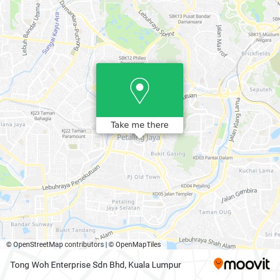 Tong Woh Enterprise Sdn Bhd map