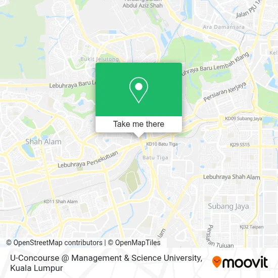 U-Concourse @ Management & Science University map