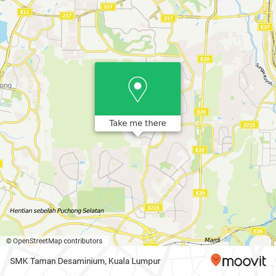 Peta SMK Taman Desaminium