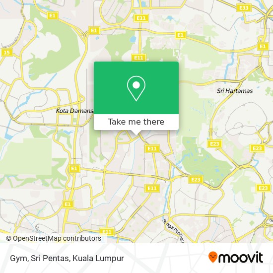 Gym, Sri Pentas map