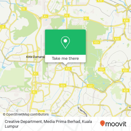 Creative Department, Media Prima Berhad map