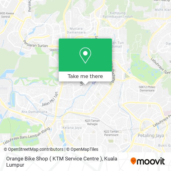 Peta Orange Bike Shop ( KTM Service Centre )