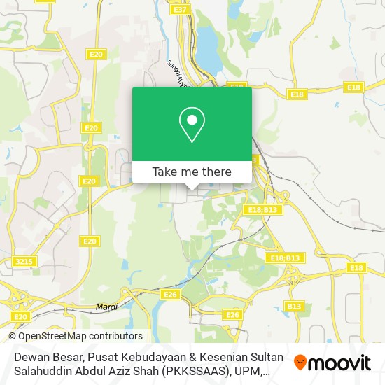 Cara Ke Dewan Besar Pusat Kebudayaan Kesenian Sultan Salahuddin Abdul Aziz Shah Pkkssaas Upm Di Seri Kembangan Menggunakan Bis Moovit