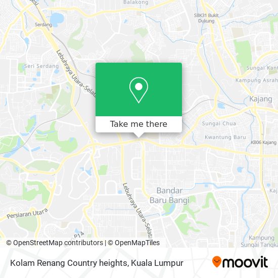 Kolam Renang Country heights map