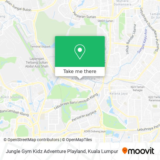 Jungle Gym Kidz Adventure Playland map